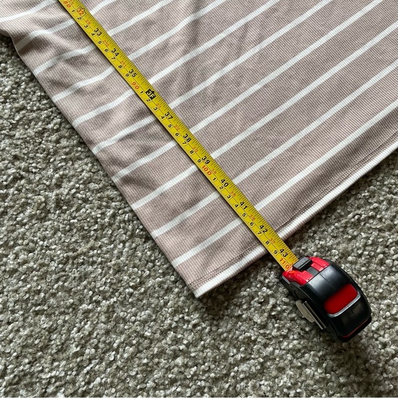 See You Monday Strapless Stripes Cream Dress Size Medium - NEW - Picture 5 of 6